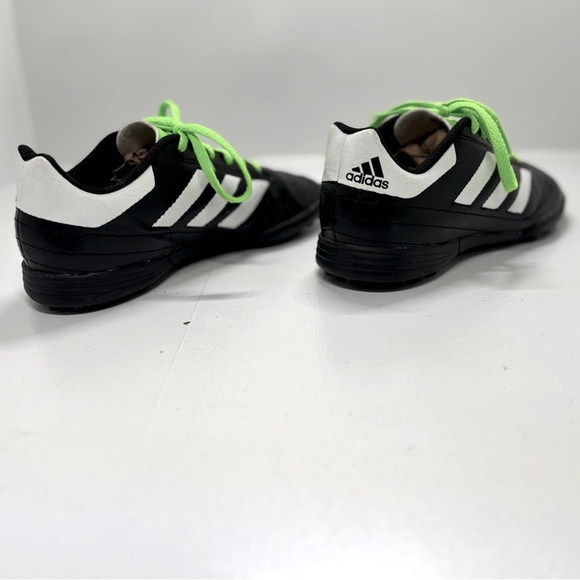 Adidas Unisex Youth Goletto V TF Soccer Cleats Blk/Wht/Neon BB4837 Sz 3 - Picture 5 of 8